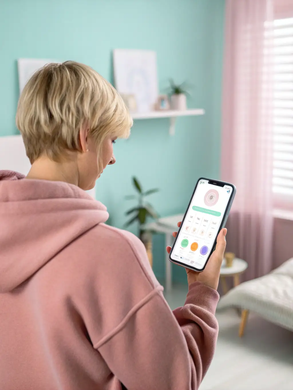 An employee using a telehealth app on their smartphone, consulting with a doctor remotely, showcasing the convenience and accessibility of telehealth services.
